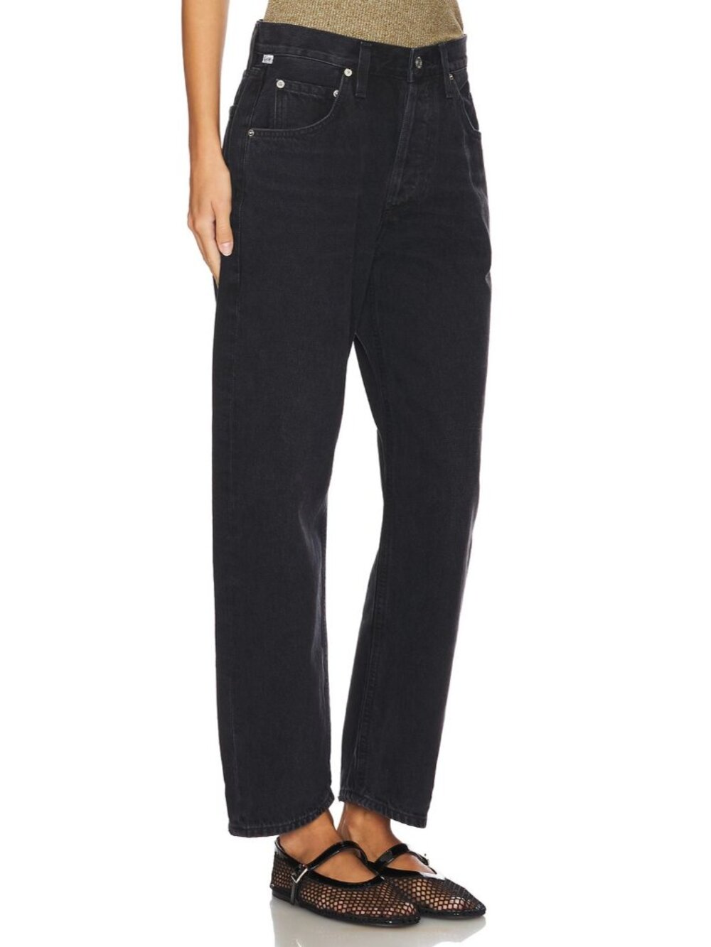 NWT Citizens of Humanity Dahlia Bow Leg Baby Roll in Stonington Rigid Jeans 30